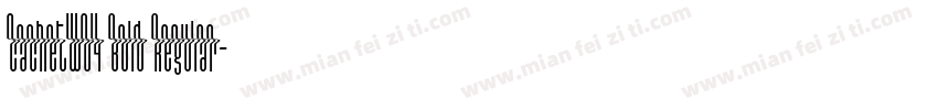 CachetW04 Bold Regular字体转换